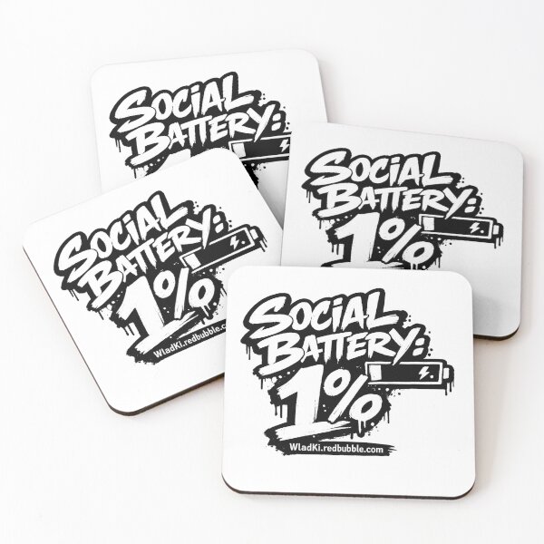 Item preview, Social battery critically low designed and sold by WladKi.
