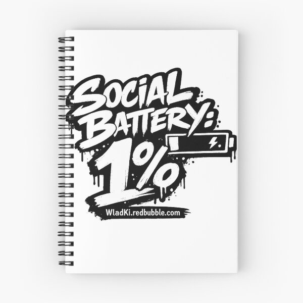 Item preview, Social battery critically low designed and sold by WladKi.