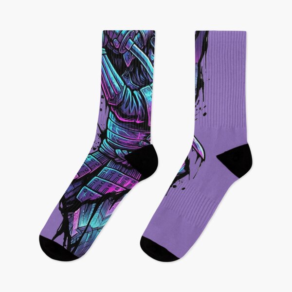 Item preview, Cyber Samurai Slash: Neon City Rift (Grunge Cyberpunk Art) designed and sold by ColorTheoryLab.