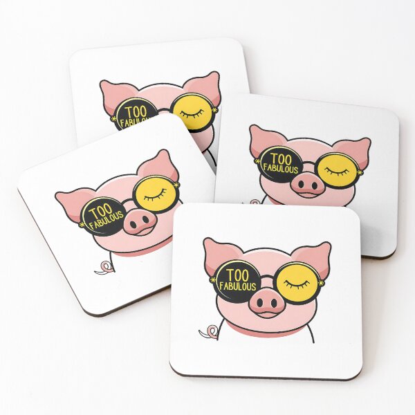 Item preview, Too Fabulous – Cute Funny Pig Pop Sarcastic Attitude designed and sold by Taans-Creation.
