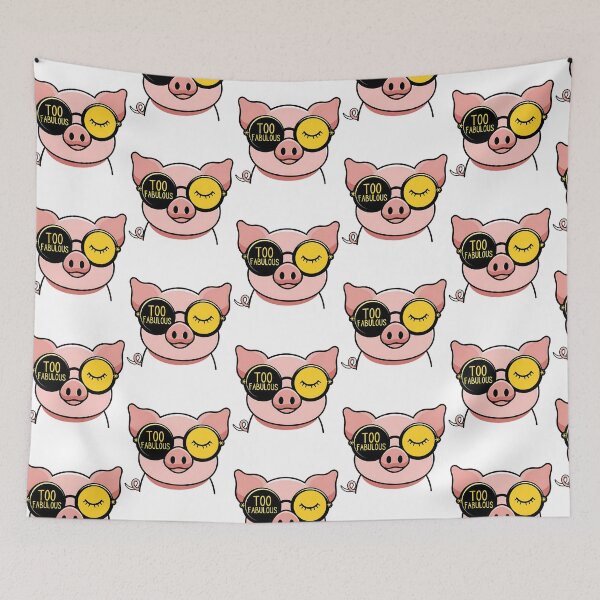 Item preview, Too Fabulous – Cute Funny Pig Pop Sarcastic Attitude designed and sold by Taans-Creation.