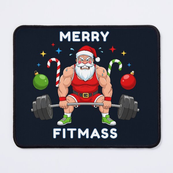 Item preview, Gym Santa Merry Fitmass Funny Fitness Christmas Workout designed and sold by CustomDesign99.