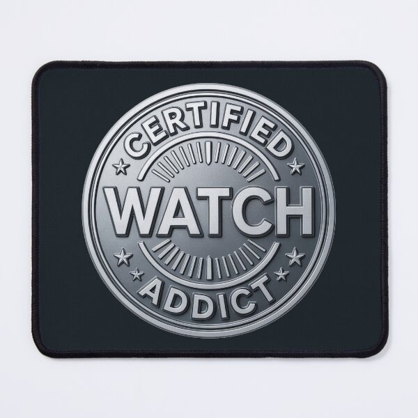 Item preview, Certified Watch Addict – Horology Enthusiast Badge Design designed and sold by WatchesAndMore.
