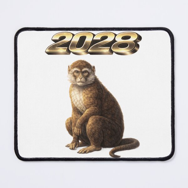 Item preview, 2028 Year of the Monkey Eastern Zodiac Intelligence Creativity Energy Design designed and sold by AlexLineArt.
