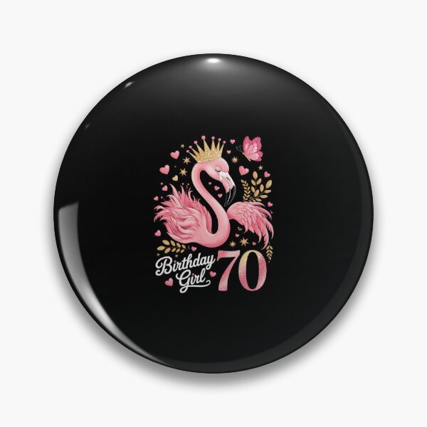 Item preview, 70th Birthday Flamingo Fan 70 Year Old Women 70th Bday designed and sold by SyntaxClaw.