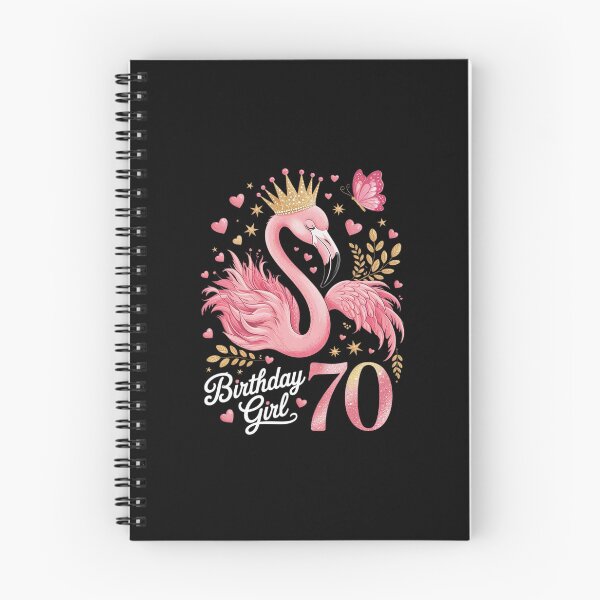 Item preview, 70th Birthday Flamingo Fan 70 Year Old Women 70th Bday designed and sold by SyntaxClaw.