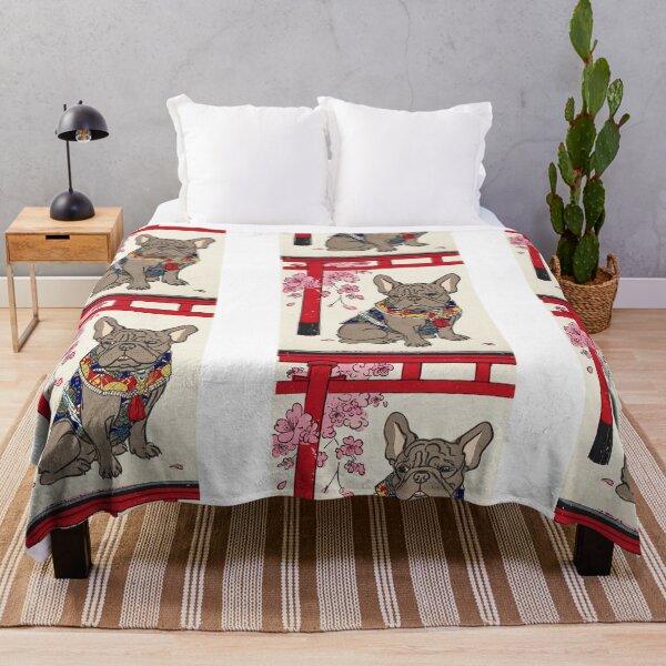 Item preview, Floating World French Bulldog - Vintage Sakura Edition designed and sold by UkiyoPets.