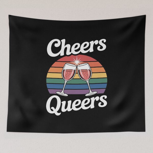 Item preview, Cheers Queers gay pride designed and sold by FadeOfThrone.