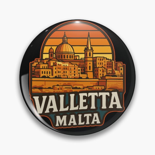 Item preview, Valletta Malta Retro Vintage Travel designed and sold by TomFrontierArt.