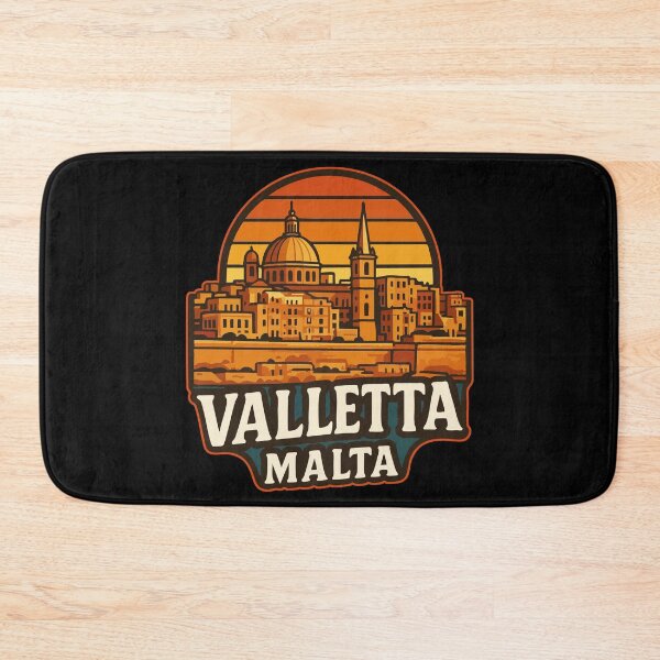 Item preview, Valletta Malta Retro Vintage Travel designed and sold by TomFrontierArt.