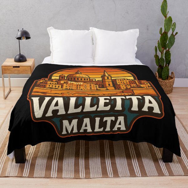 Item preview, Valletta Malta Retro Vintage Travel designed and sold by TomFrontierArt.