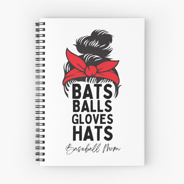 Item preview, Baseball Mom Life - Messy Bun Red Bandana Bats Balls Gloves Hats designed and sold by CulDeSacCreate.