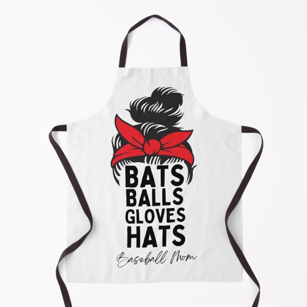 Item preview, Baseball Mom Life - Messy Bun Red Bandana Bats Balls Gloves Hats designed and sold by CulDeSacCreate.