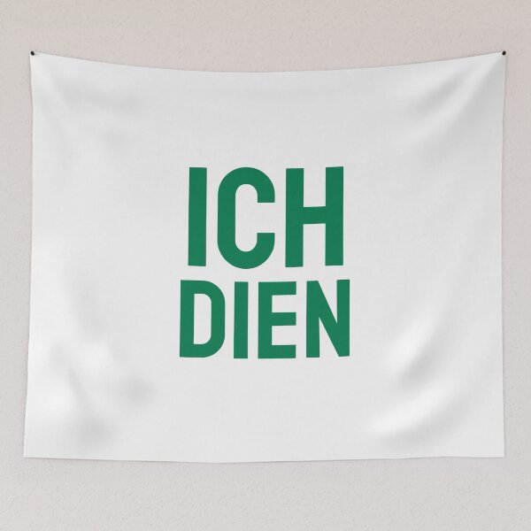 Item preview, Ich Dien green designed and sold by VRedBaller.