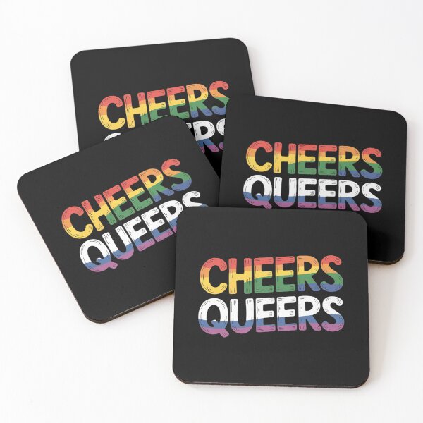 Item preview, Cheers Queers Straight Ally LGBTQ Gay Pride Month Men Women designed and sold by FadeOfThrone.