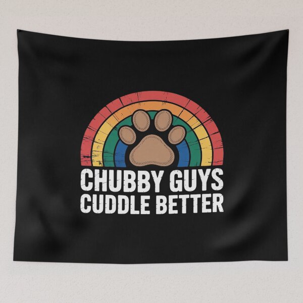 Item preview, Chubby Guys Cuddle Better Bear Gay Pride designed and sold by MarryIsMonth.