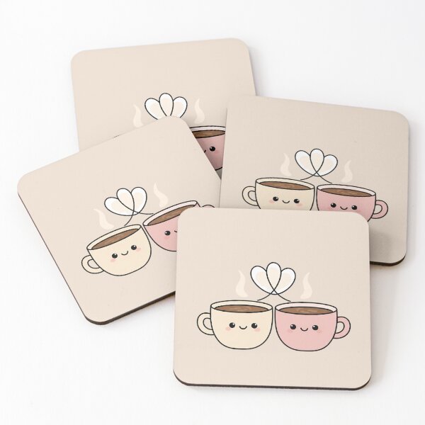 Item preview, Cute Coffee Couple – Coffee Love designed and sold by Y-MOONSTAR.
