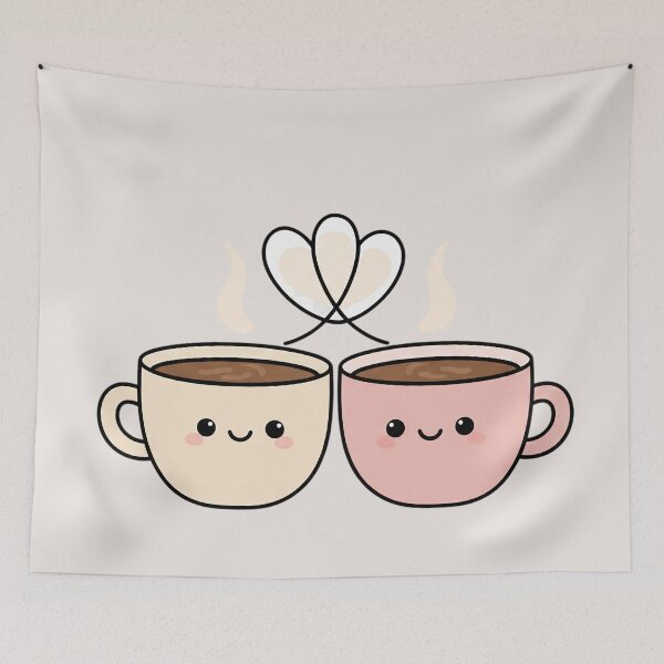 Item preview, Cute Coffee Couple – Coffee Love designed and sold by Y-MOONSTAR.