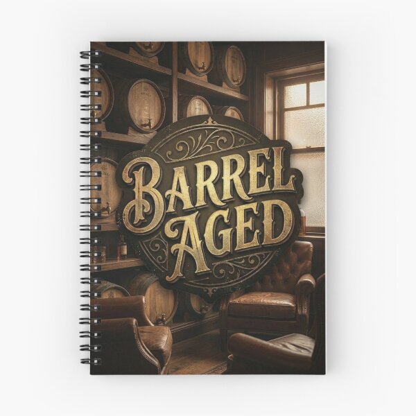 Item preview, Barrel Aged Vintage Sign in Whiskey Cellar | Distillery Wall Art designed and sold by OneLineBar.