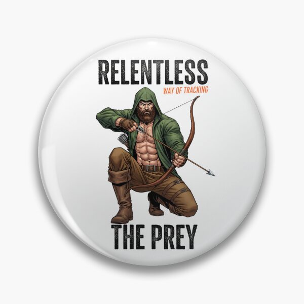 Item preview, Relentless Way of Tracking – Fierce Hunter Archer Illustration designed and sold by C3J7.