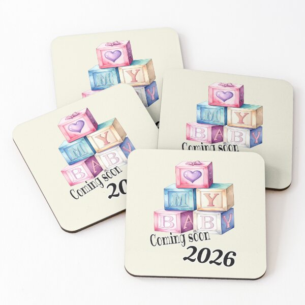 Item preview, Announcing pregnancy in 2026, building blocks for my baby designed and sold by LiskoDesign.