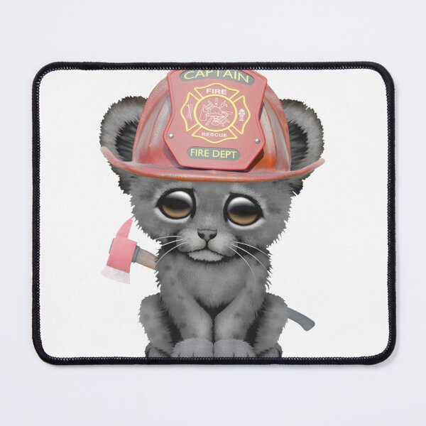 Item preview, Cute Black Panther Cub Firefighterpng, Merch By Amazon, Redbubble, Teepublic, Limited Edition, Perf designed and sold by BooZooBoutique.