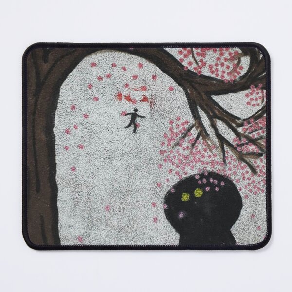 Item preview, Surreal Night Forest Creature Watching Falling Human Dream designed and sold by UrbanPunch.