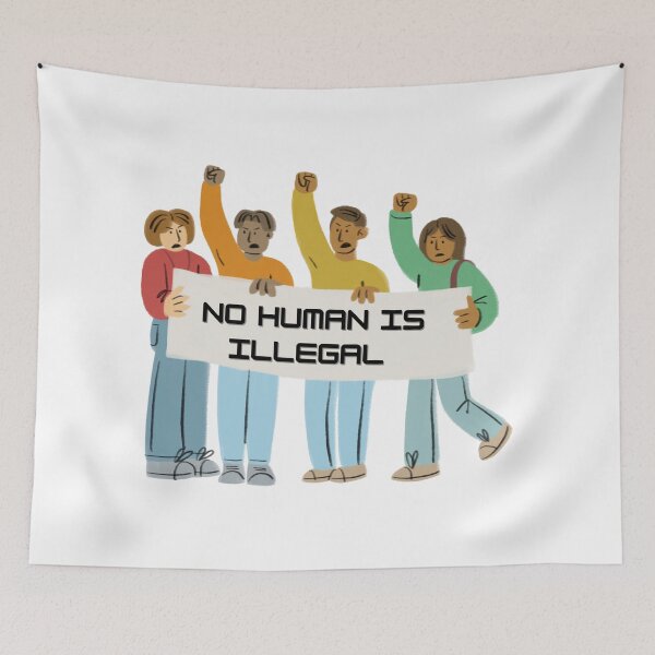Item preview, No human is illegal  designed and sold by Tablotique.