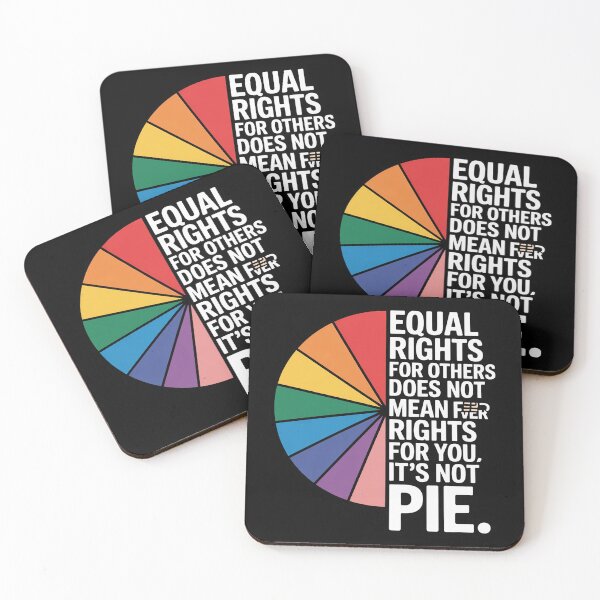 Item preview, Equal Rights Pie Pride Rainbow Gay Lesbian Queer CSD LGBTQ+ designed and sold by MarryIsMonth.