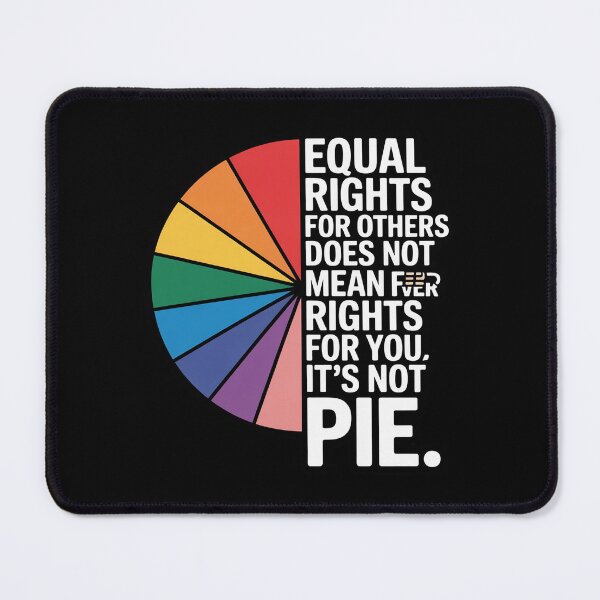 Item preview, Equal Rights Pie Pride Rainbow Gay Lesbian Queer CSD LGBTQ+ designed and sold by MarryIsMonth.