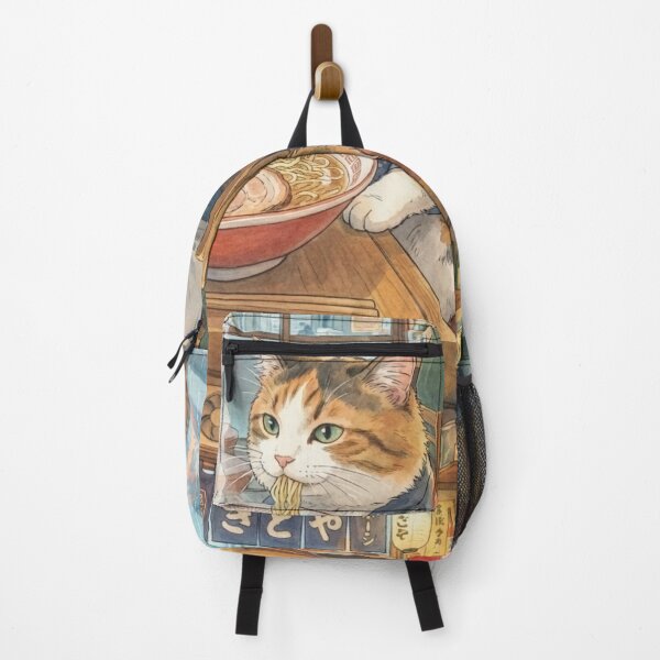 Item preview, Copy of Cat eating ramen noodles designed and sold by chrysaioann.
