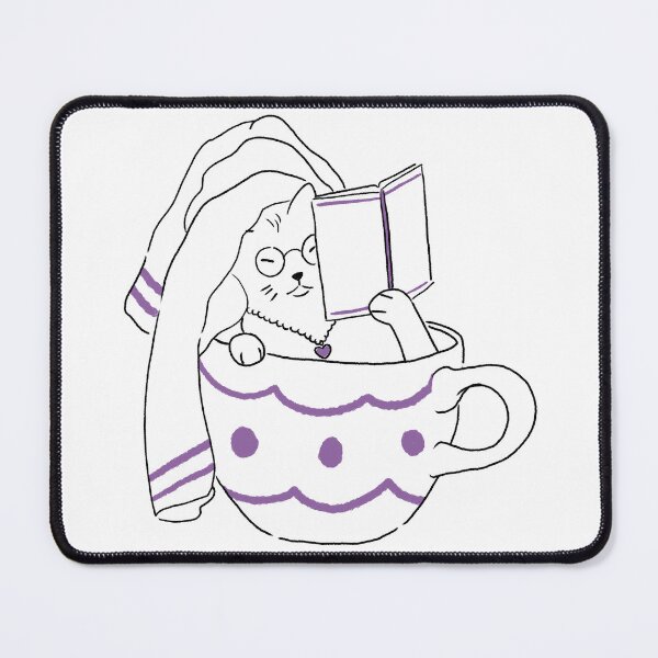 Item preview, Bathtime Reading Cat designed and sold by MommyLolah.