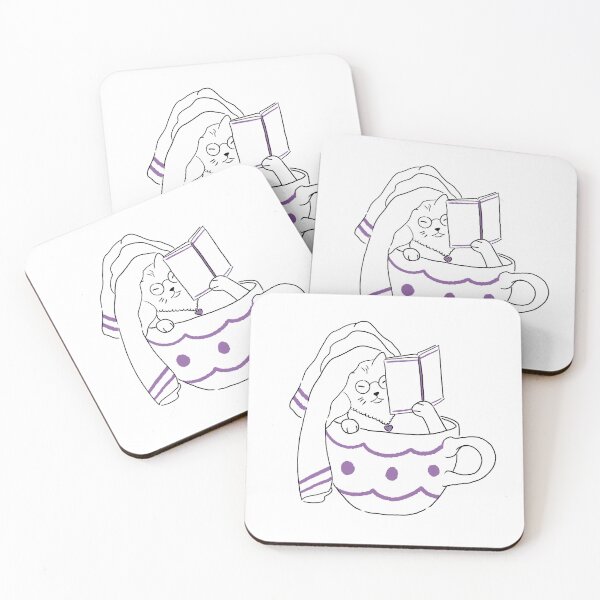 Item preview, Bathtime Reading Cat designed and sold by MommyLolah.