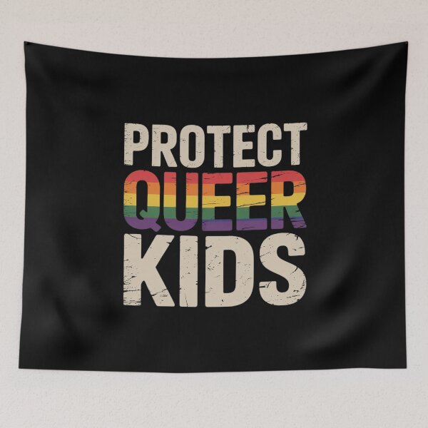 Item preview,  Gay Lesbian Pride LGBT Awareness Protect Queer Kids designed and sold by MarryIsMonth.