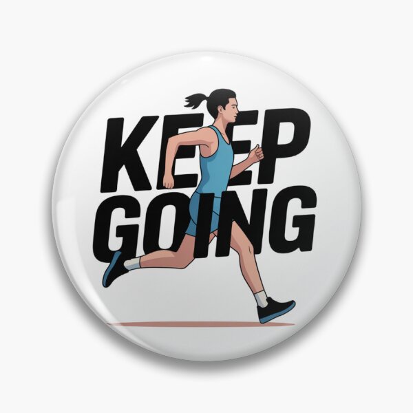 Item preview, Minimalist Runner "Keep Going" Line Art Tee t-shirt designed and sold by Ashley critters.