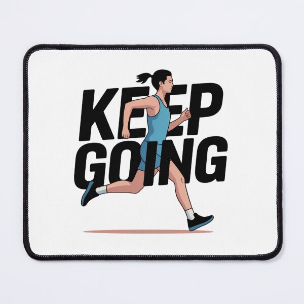 Item preview, Minimalist Runner "Keep Going" Line Art Tee t-shirt designed and sold by Ashley critters.
