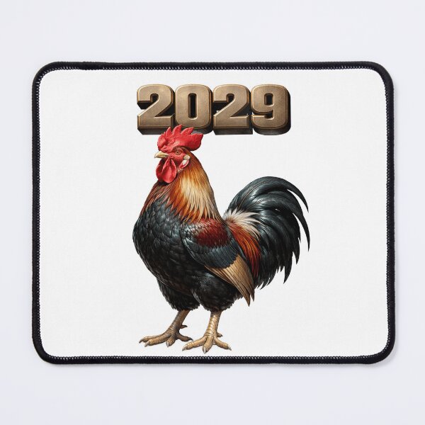 Item preview, 2029 Year of the Rooster Eastern Zodiac Confidence Discipline Success Design designed and sold by AlexLineArt.