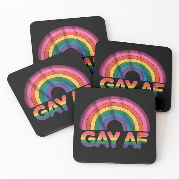 Item preview, LGBTQ Pride Gay AF Rainbow Flag Queer designed and sold by MarryIsMonth.