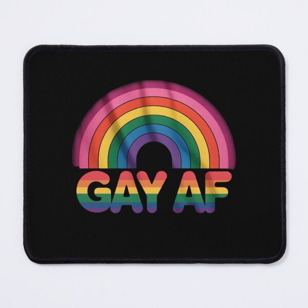 Item preview, LGBTQ Pride Gay AF Rainbow Flag Queer designed and sold by MarryIsMonth.