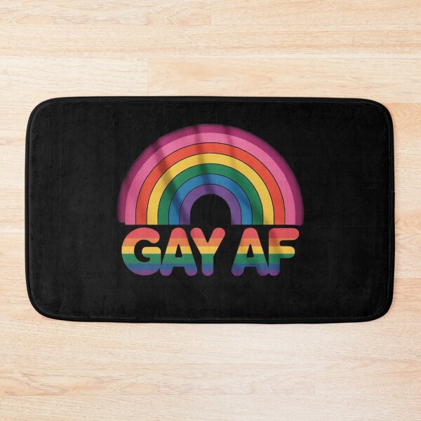Item preview, LGBTQ Pride Gay AF Rainbow Flag Queer designed and sold by MarryIsMonth.