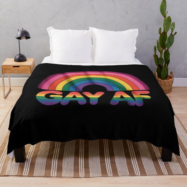Item preview, LGBTQ Pride Gay AF Rainbow Flag Queer designed and sold by MarryIsMonth.