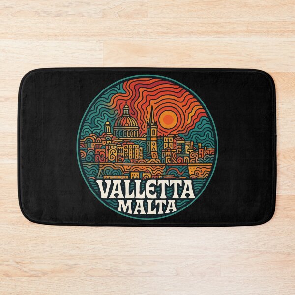 Item preview, Valletta Malta Retro Trippy Art Travel designed and sold by TomFrontierArt.
