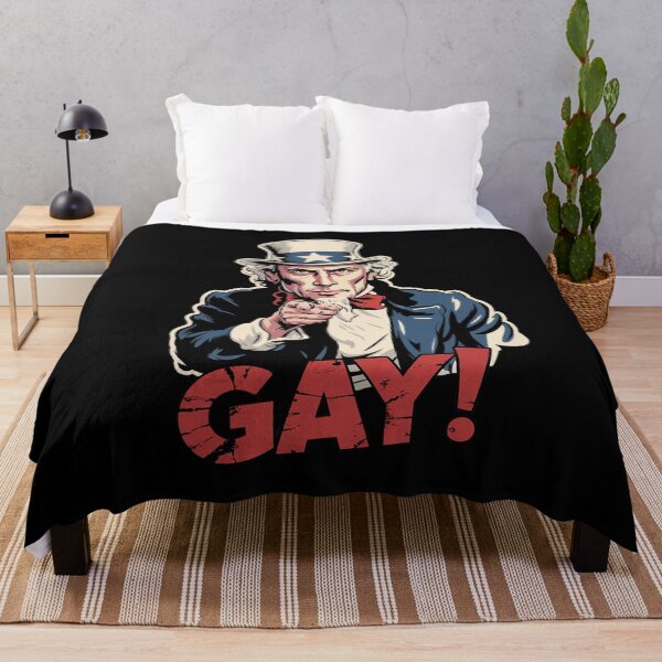 Item preview, Uncle Sam Say Gay July 4th Queer Ally Gay Pride Stuff designed and sold by FadeOfThrone.