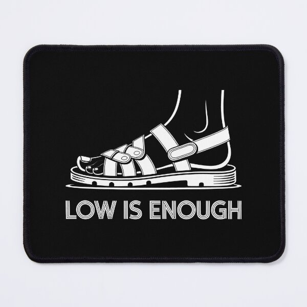 Item preview, Low Is Enough Minimalist Sandal Footwear Retro Graphic Art designed and sold by SplashTastic.