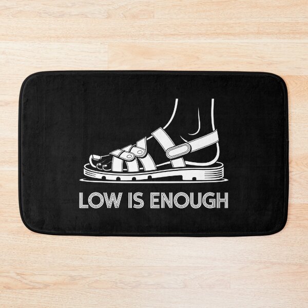Item preview, Low Is Enough Minimalist Sandal Footwear Retro Graphic Art designed and sold by SplashTastic.