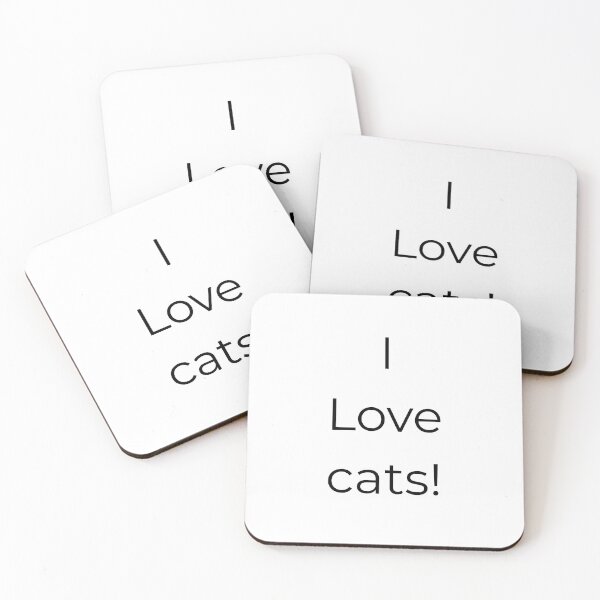 Item preview, I love cats designed and sold by purrfectstamp.