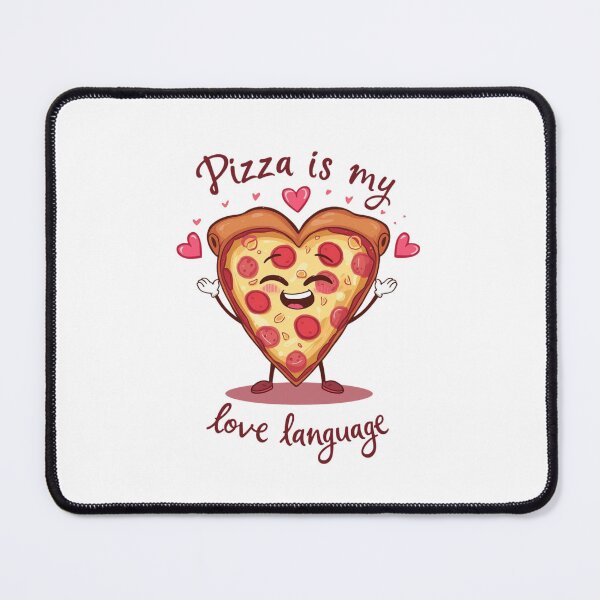 Item preview, Pizza Is My Love Language Cute Heart Pizza Illustration designed and sold by ULTIMATE CREATIONS.