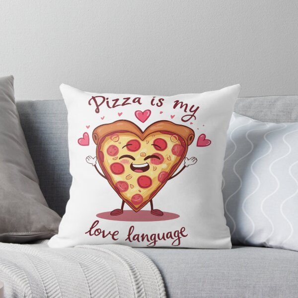 Item preview, Pizza Is My Love Language Cute Heart Pizza Illustration designed and sold by ULTIMATE CREATIONS.