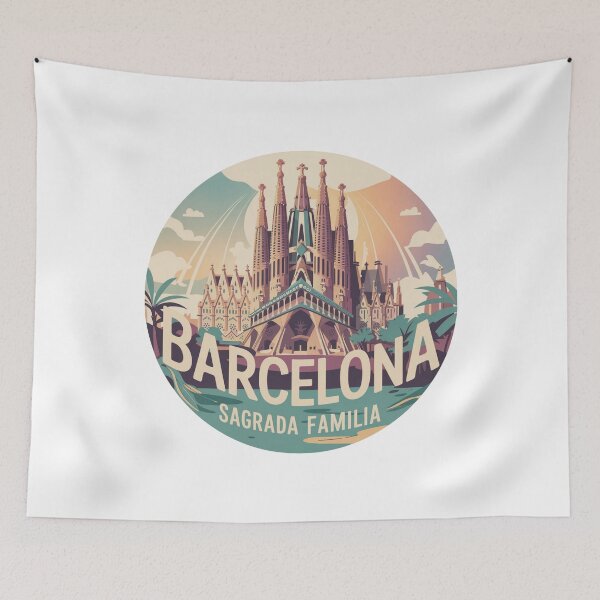 Item preview, Barcelona Sagrada Familia - Circular Travel Gaudí Architecture Art 2 designed and sold by CircinusStore.