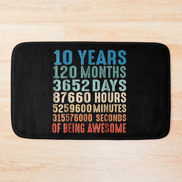 Item preview, 10 Years Old 10th Birthday Vintage Retro T Shirt 120 Months designed and sold by Merchall  store.